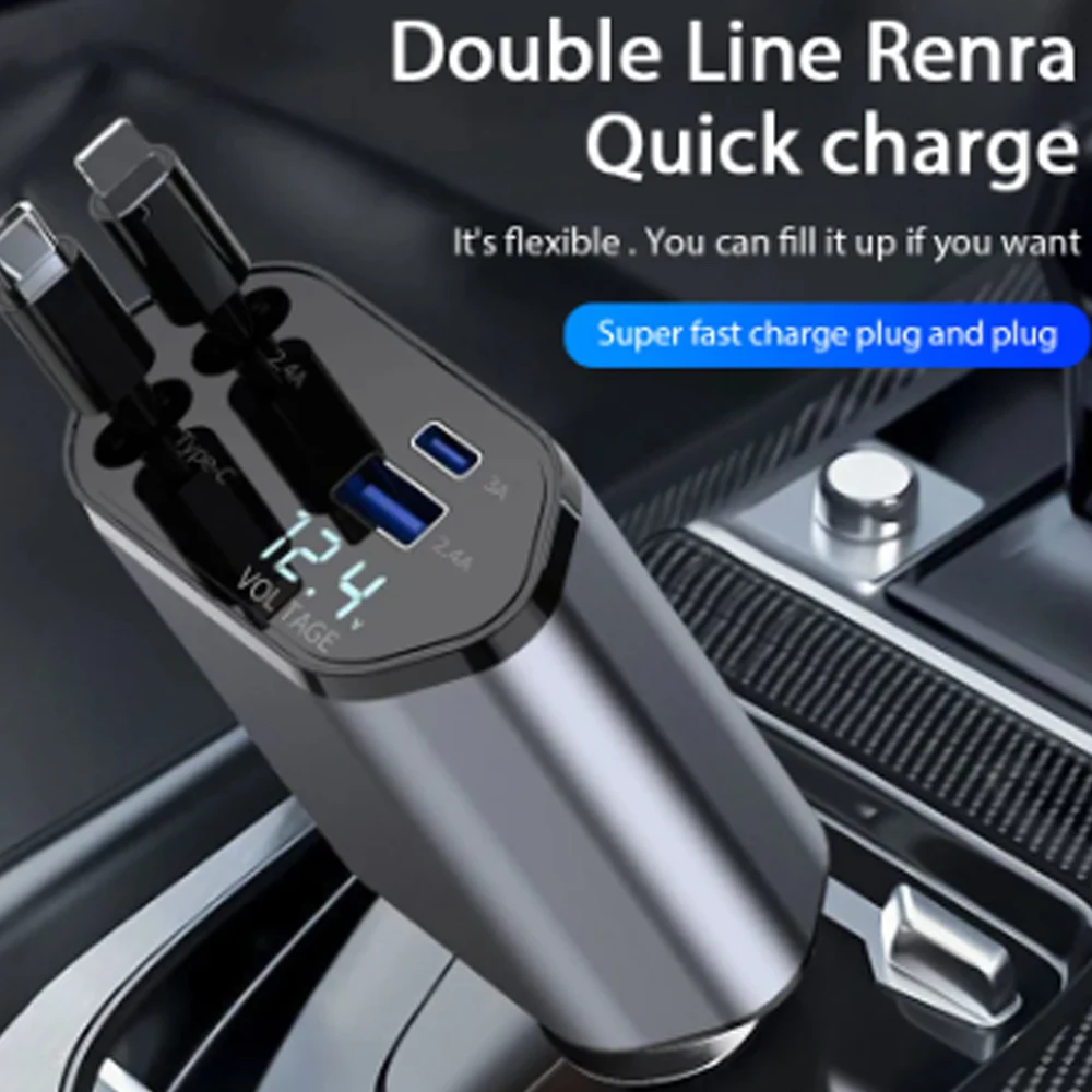 Fast Ev Charger - Car Charger Adaptor 120W Fast Charge