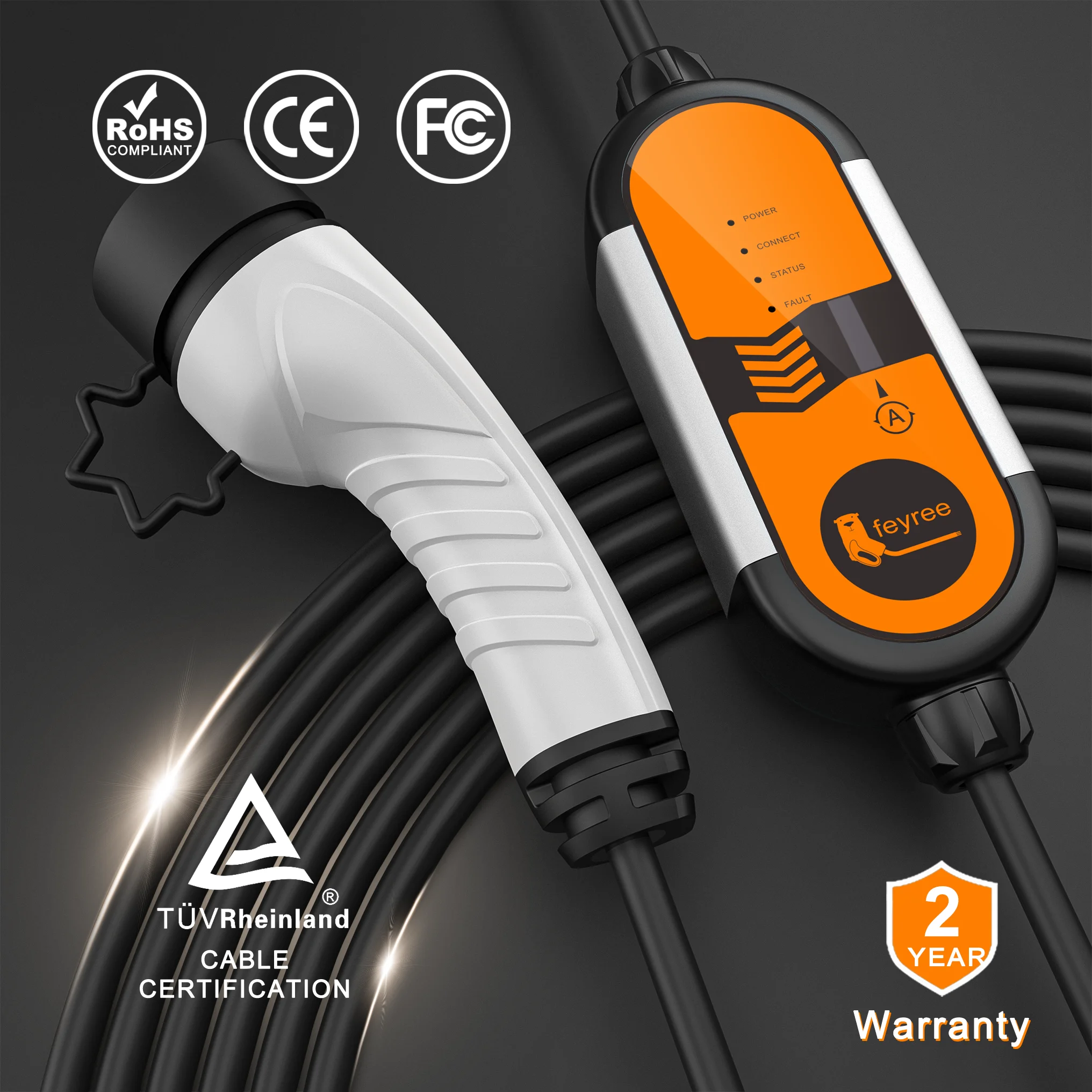 Feyree Type2 3.5KW 16A 1Phase  - Portable Ev Charger recension och pris