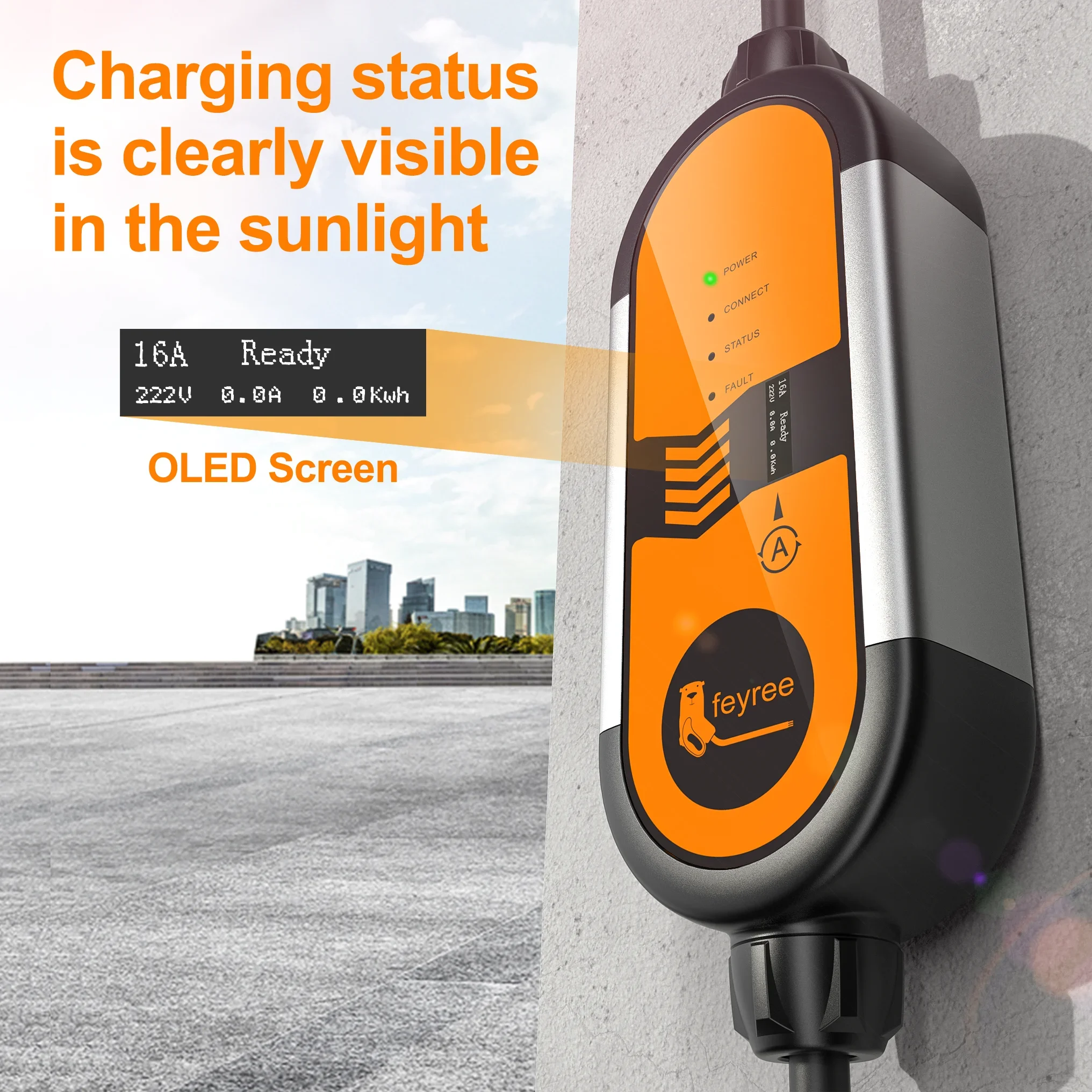 Feyree Type2 3.5KW 16A 1Phase  - Portable Ev Charger recension och pris