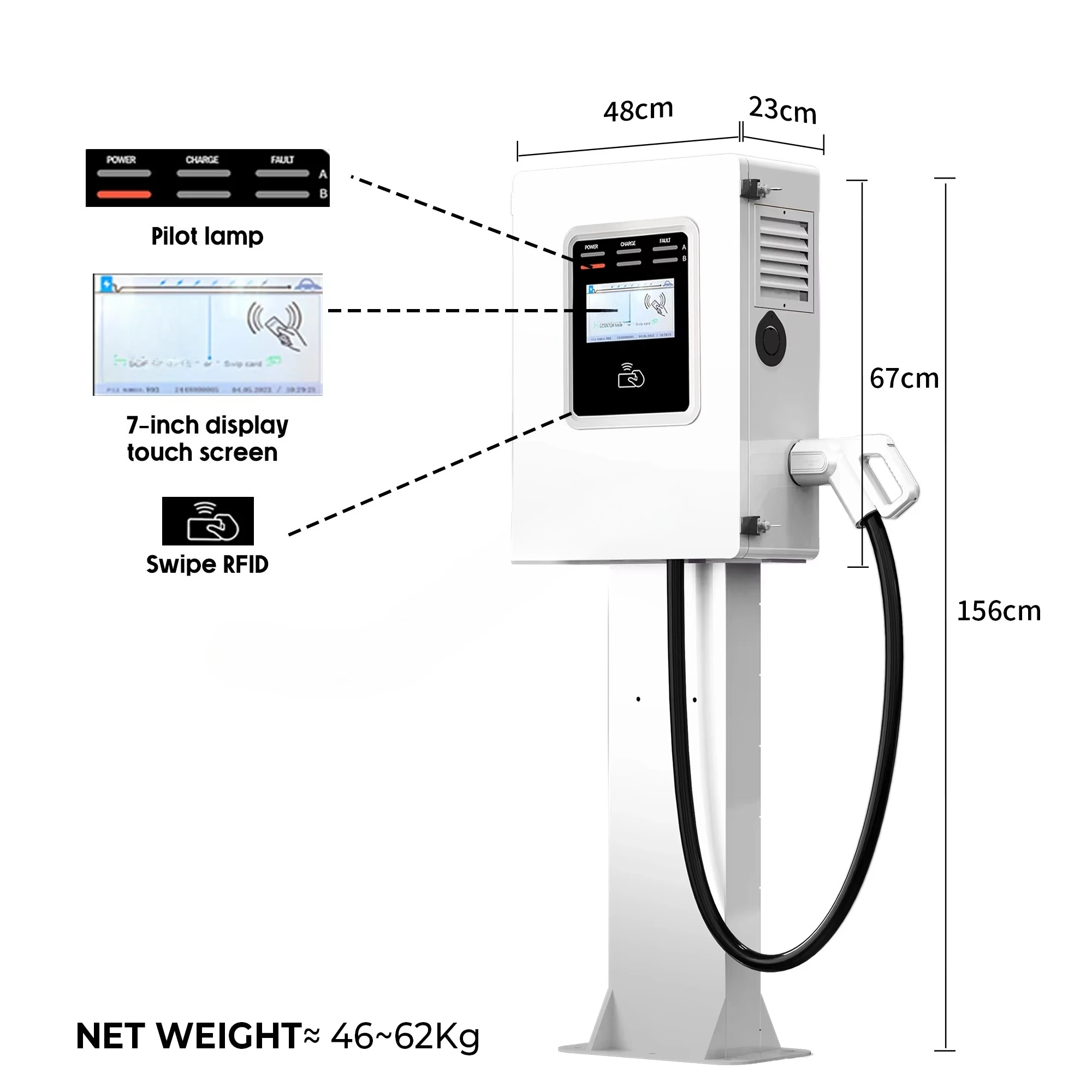 2026 Wallbox Ccs2 30kw Commerc - Ev Charging Pile recension och pris