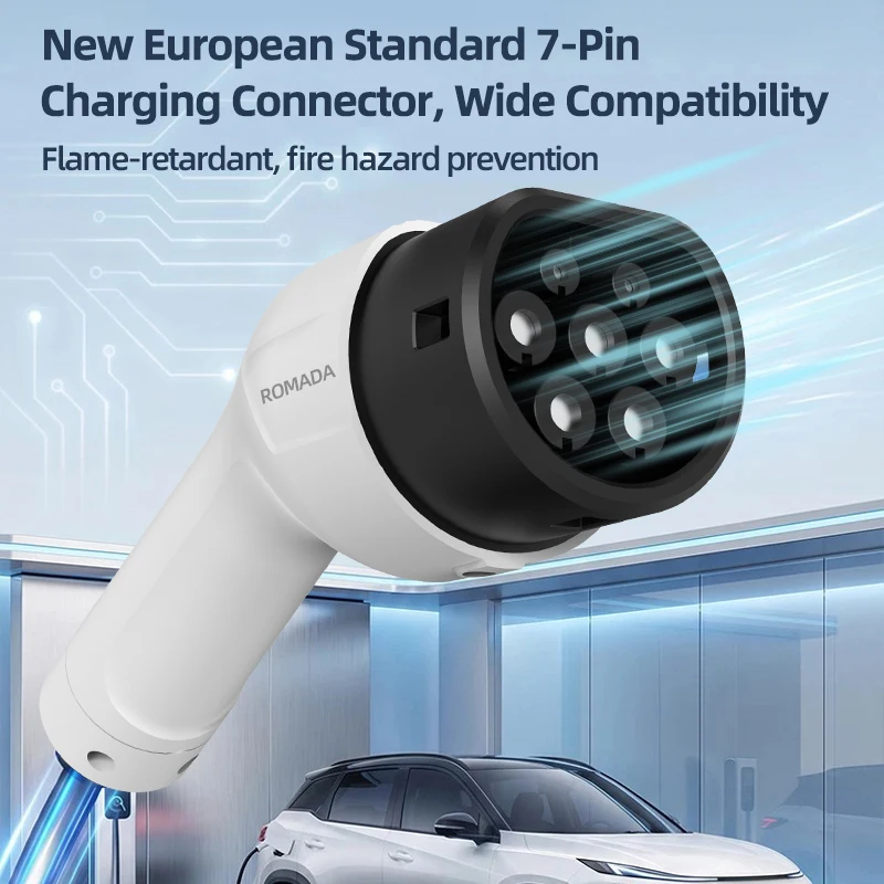 ROMADA 16A 3.5KW Type 2 EV Cha - Portable Ev Charger recension och pris